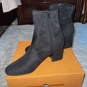 Black Ankle Heel Boots